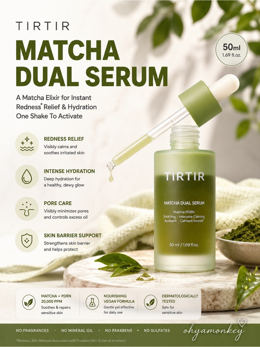 TIRTIR Matcha Dual Serum